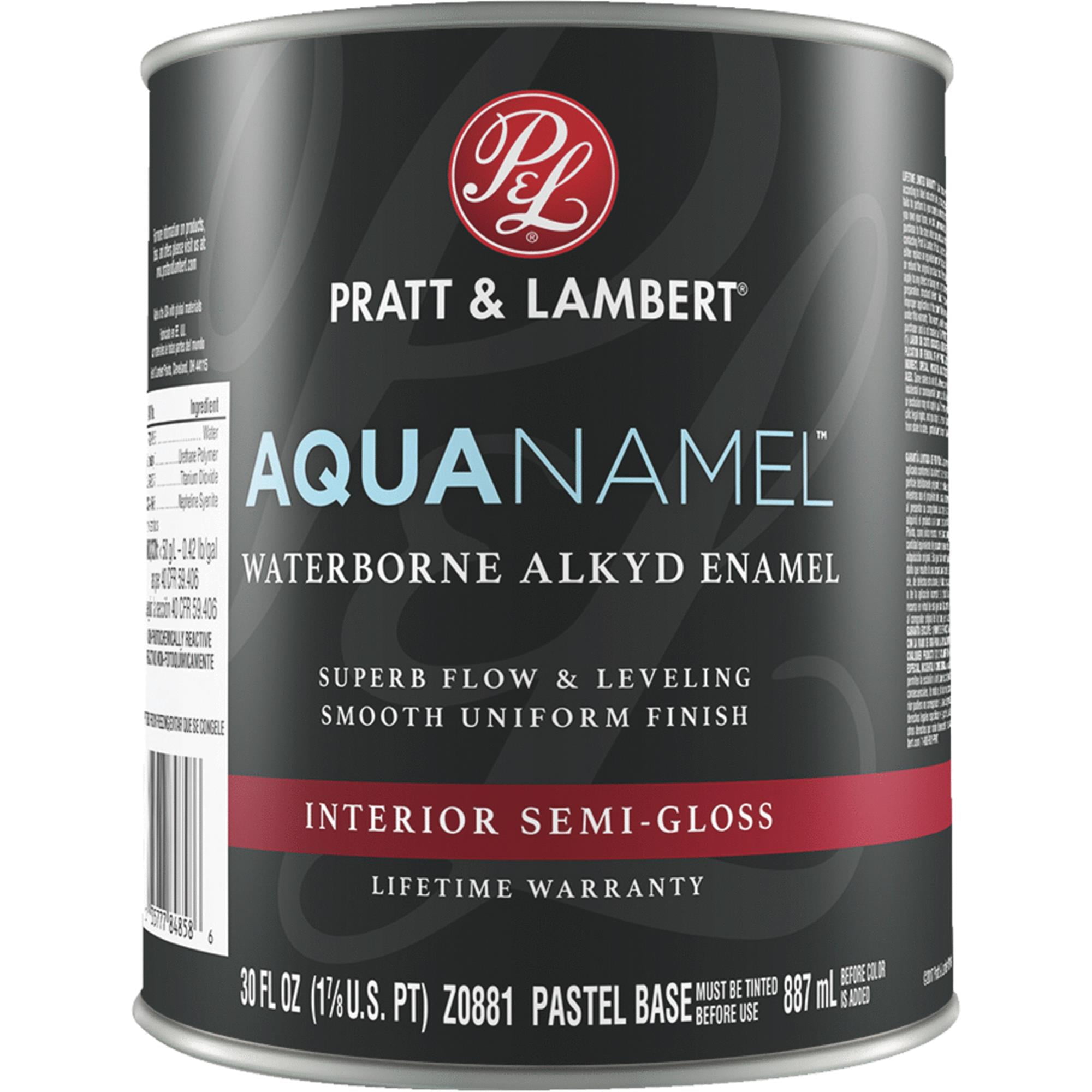 Pratt & Lambert Aquanamel Waterborne Alkyd SemiGloss Interior/Exterior