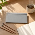 thumbnail image 5 of HOZVOMI Solid Color Makeup Bag for Purse, Large Capacity Zipper Pouch for Travel & School, Cosmetic Bag for Women, 2 in 1 Pencil Case for Supplies, 5 of 6