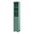 thumbnail image 2 of Ktaxon Freestanding Tall Bathroom Storage Cabinet Linen Tower with Drawer, Door, Open and Concealed Shelves for Living Room Laundry room Bedroom, Green, 2 of 18