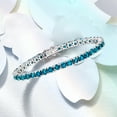 thumbnail image 4 of Ross-Simons 12.00 ct. t.w. London Blue Topaz Tennis Bracelet in Sterling Silver, Women's, Adult, 4 of 5