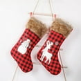 thumbnail image 5 of Christmas Tree Decorations, Hwkond Fashion Christmas Black Red Plaid Socks Gift Bag Christmas Tree DecorationsUp to 60% Off Clearance Sale, 5 of 6