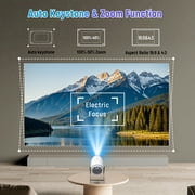 Maypug Mini Portable Projector with WiFi, Bluetooth, 4K 1080P Support, Auto Keystone, 130 Screen