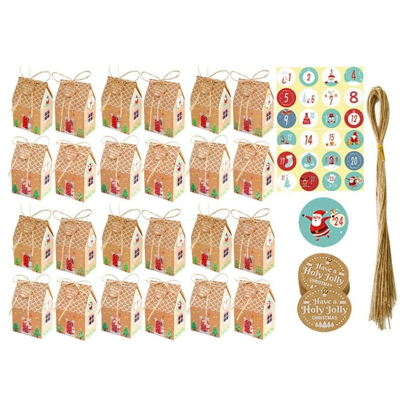 segolike Bags Snowman Santa Claus Patterns Party Supplies Boxes with Ropes Party Ornament Holy Jolly