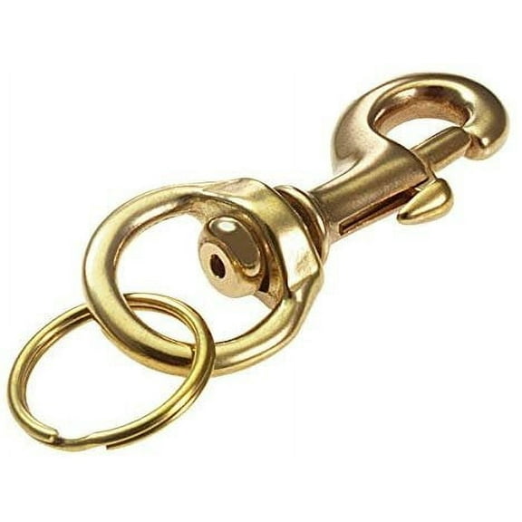 Lucky Line Heavy-Duty Bolt Snap, Solid Brass, 1 per Card 44801