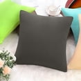 thumbnail image 6 of Unique Bargains Solid Decorative Throw Pillow Cover 18" x 18" Gray, 6 of 8