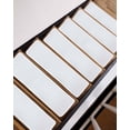 thumbnail image 3 of White Stair Treads for Wooden Steps Indoor Runner Rug Carpet, Pure White Solid Color Simple Minimalism Art 4 Pieces Peel and Stick Staircase Step Treads Covers Washable Throw Door Mats, 30"x8", 3 of 5