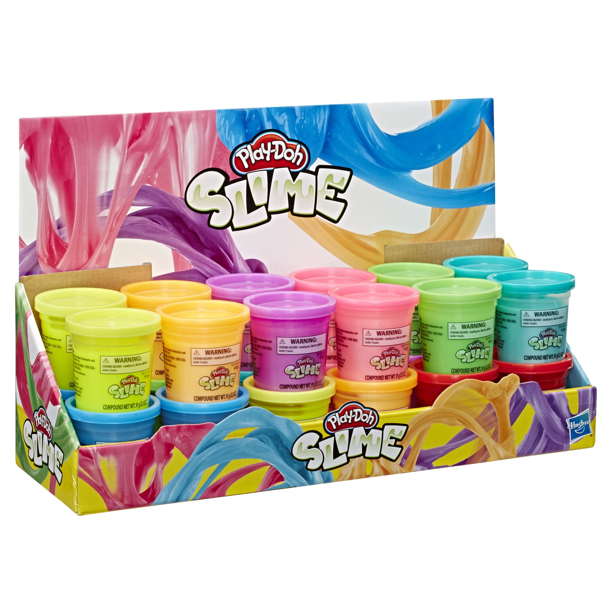 Play Doh Slime 24 Count of 3.2 Ounce Cans of Play Doh Slime