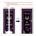 thumbnail image 3 of Halloween Door Sticker Refrigerator Stickers Horror Wall Decal Self-Adhesive Waterproof Removable Door Murals Wallpaper Home Decoration,SP-F715,S(38.5x200cmx2Pcs), 3 of 15