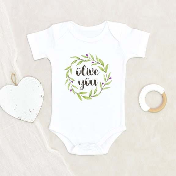 Food Pun Clothes - Olives Baby Clothes - Cute Baby Clothes - Loved Baby Clothes