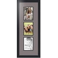 thumbnail image 1 of collage photo frame double mat with 3 - 5x7 openings and  black frame, 1 of 2