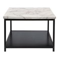 thumbnail image 3 of Furniture of America Pris Wood 1-Shelf Coffee Table in White and Black, 3 of 6