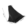 thumbnail image 2 of FONDOTIN 1Pack Black Cowhide Shifter Knob Cover for Car Gear Protection, 2 of 6