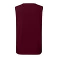 thumbnail image 6 of SNKSDGM Female Women's Tank Tops with Built in Bra Crop Women's Tank Tops Racerback Womens Tank Tops Summer Pleated Crew Neck Sleeveless Tops for Women Ruched Loose L, 6 of 6