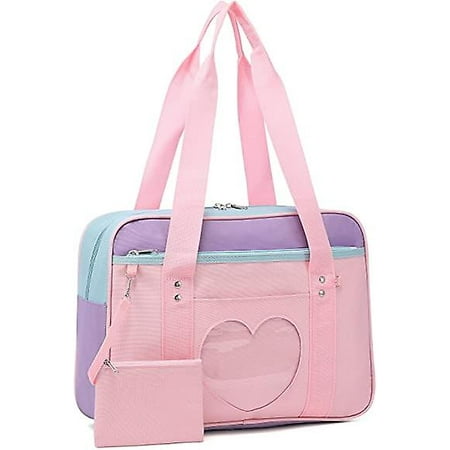 Japanese Schoolbag Large Anime Shoulder Bag Ladies Handbag Pink Strap ...