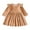 Khaki, variant on LYMAYTER Fall Winter Dress for Kids Baby Infant Girls Long Sleeve Party Gown Toddler Velvet Lace Ruched Princess Dress 9-12M