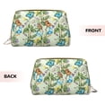 thumbnail image 3 of Cauagu Meadow Plants And Butterflies Print Large Cosmetic Bag,Portable Cosmetics Pouch Travel Makeup Bag Large Capacity Travel Makeup Case Organizer Makeup Brush Organizer, 3 of 8