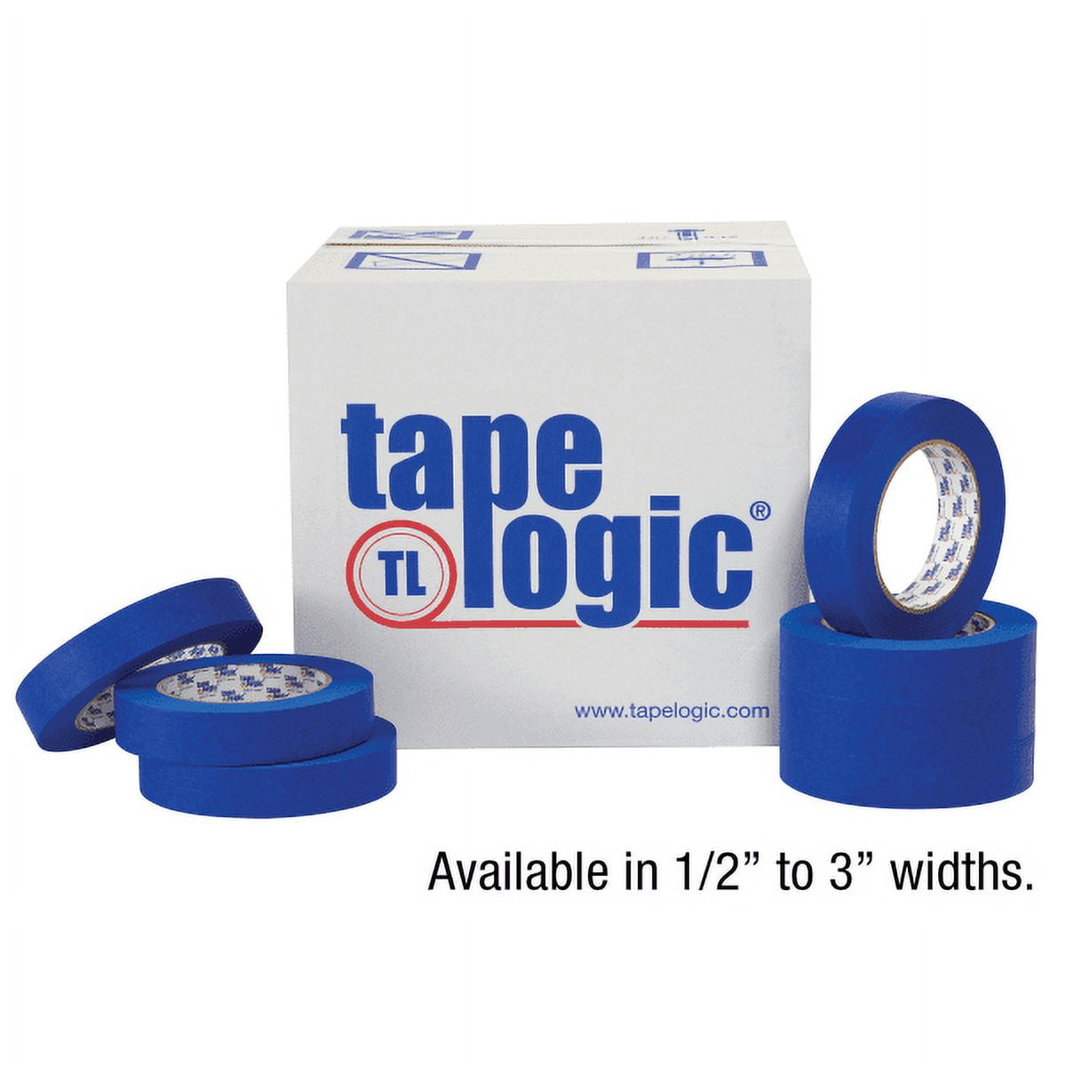 Tape Logic® 3000 Painter's Tape, 3" Core, 1" x 180', Blue, Case Of 12