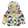 thumbnail image 4 of TAIAOJING Girl Boy Fall Spring Jacket Lightweight Printing Hooded Zipper Toddler Sunscreen Summer Kids Coats Girls Coat& Lightweight Outwear 4-5 Years, 4 of 4