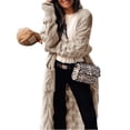 thumbnail image 4 of All Match Spring Fall Loose Long Knit Cardigan With Pocket, 4 of 5