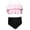 Pink, variant on Girls Swimsuit 2 Piece Bikini Sets Beach Girls Ruffle Bathing Suit Cute Girls Bikini Size 9-10 Years