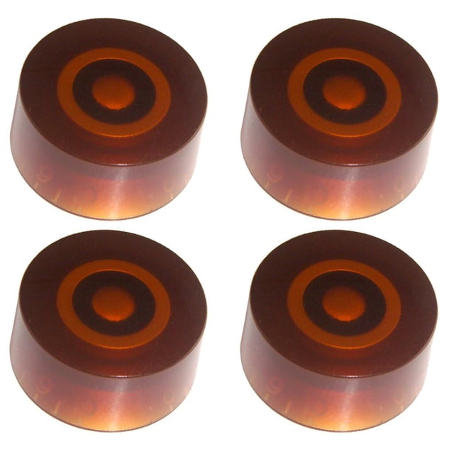 4 Pcs Perilla De Guitarra Botón De Potenciómetro Acrílico Producción Instrumentos Musicales café Hugo Perilla de guitarra