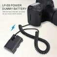 thumbnail image 2 of E6 Power Coupler, Fully Decoded Lightweight  Plastic Shell Dummy Battery  For  DSLR Cameras, 2 of 8