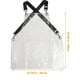 thumbnail image 5 of Delantales de estilista de salón delantal transparente delantales de plástico delantal de barbero delantal transparente de estilista delantal de trabajo con correa cruzada ajustable, 5 of 5