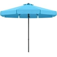 thumbnail image 3 of ABCCANOPY 9ft Outdoor Market Hand Push Patio Umbrella with Hanging Edge,12+Colors, Turquoise, 3 of 8