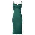 thumbnail image 3 of XXXITICAT Women's Sleeveless Spaghetti Strap Satin Dress Cocktail Beach Evening Party(GR2,S), 3 of 4