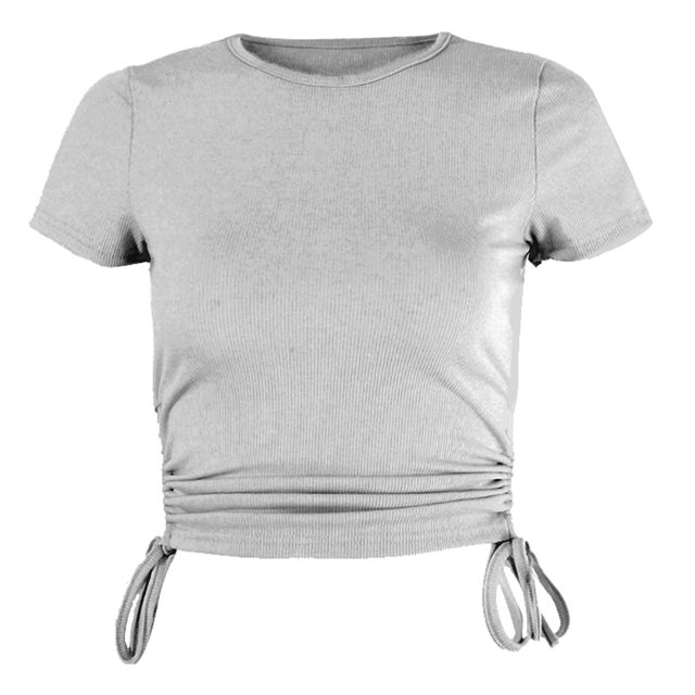T-Shirt à Manches Longues pour Femmes à Manches Courtes Harajuku Crop Tops T-Shirt