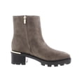 thumbnail image 2 of Nine West Womens Remmie Suede Square Toe Ankle Boots, 2 of 3