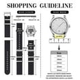 thumbnail image 4 of Two-Piece Quick Release Nylon Watch Strap with Metal Loop,19mm Double Layered Woven Nylon with Tight Stitching,Replacement Watch Band with Brushed Black Stainless Buckle, 4 of 7