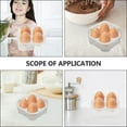 thumbnail image 6 of RENACLIPY Egg Trays Household Egg Boxes Plastic 4Pcs 3.77X3.77X2.44In, 6 of 8