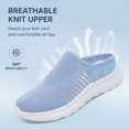 thumbnail image 4 of CHICVOMEY Comfort Women Sneakers Lightweight Slip On Sneakers Shock Absorbing Mesh Walking Shoes for Daily Outdoor & Indoor Home Use, 4 of 8
