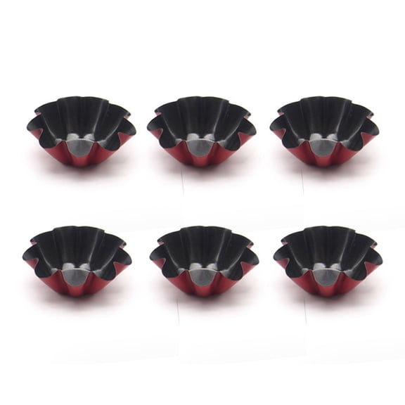 6PCS  Egg Tart Mold Set Durable Baking Supplies for Sweet Pastries