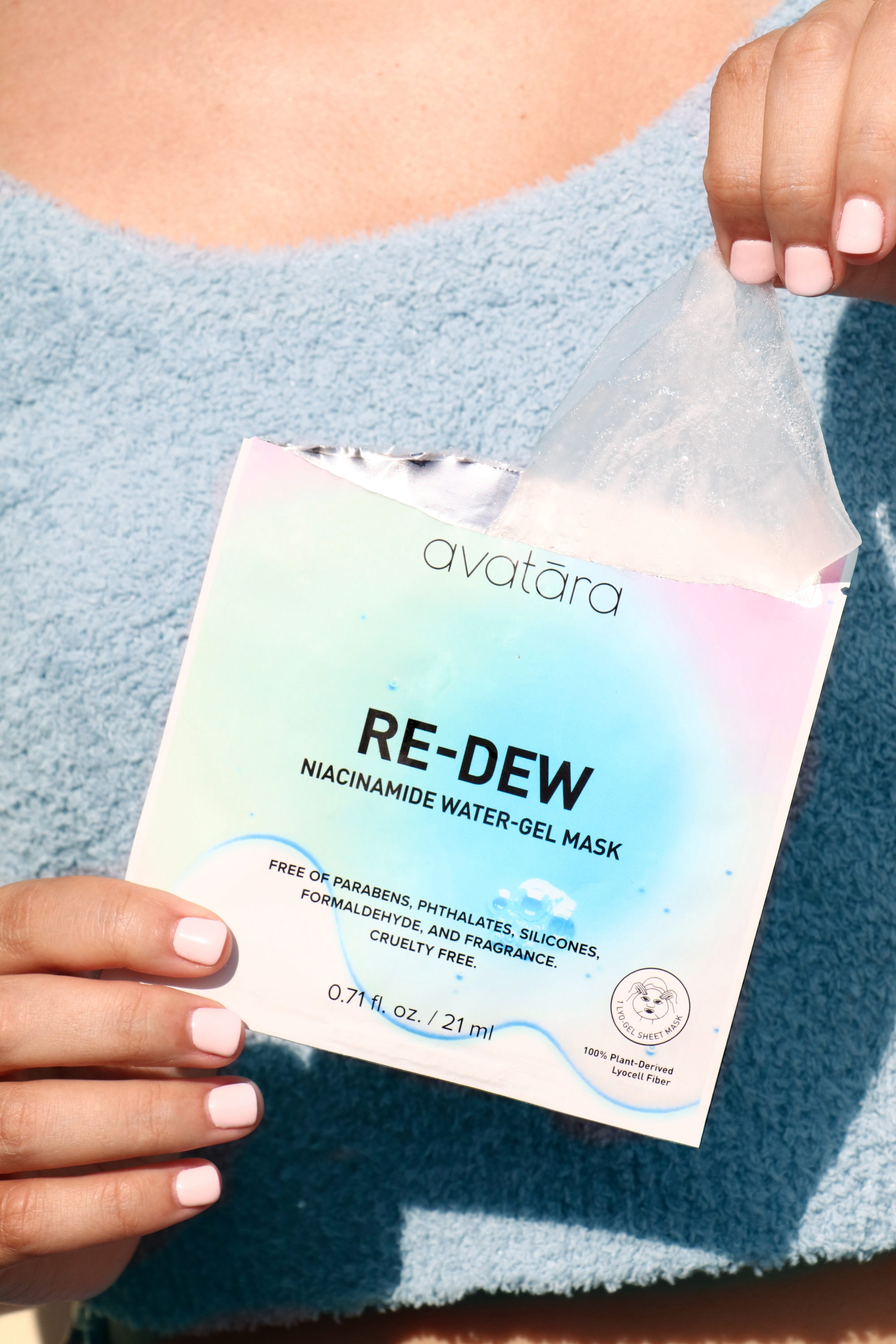Avatara Re-Dew Soothing Niacinamide Water Gel Face Mask for All Skin Type, 1 Sheet Mask