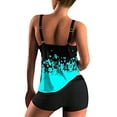 thumbnail image 2 of Inevnen Two Piece Swimsuit for Women Plus Size Tankini Tops with Shorts Swimwear Plus Size Bathing Suit, 2 of 8