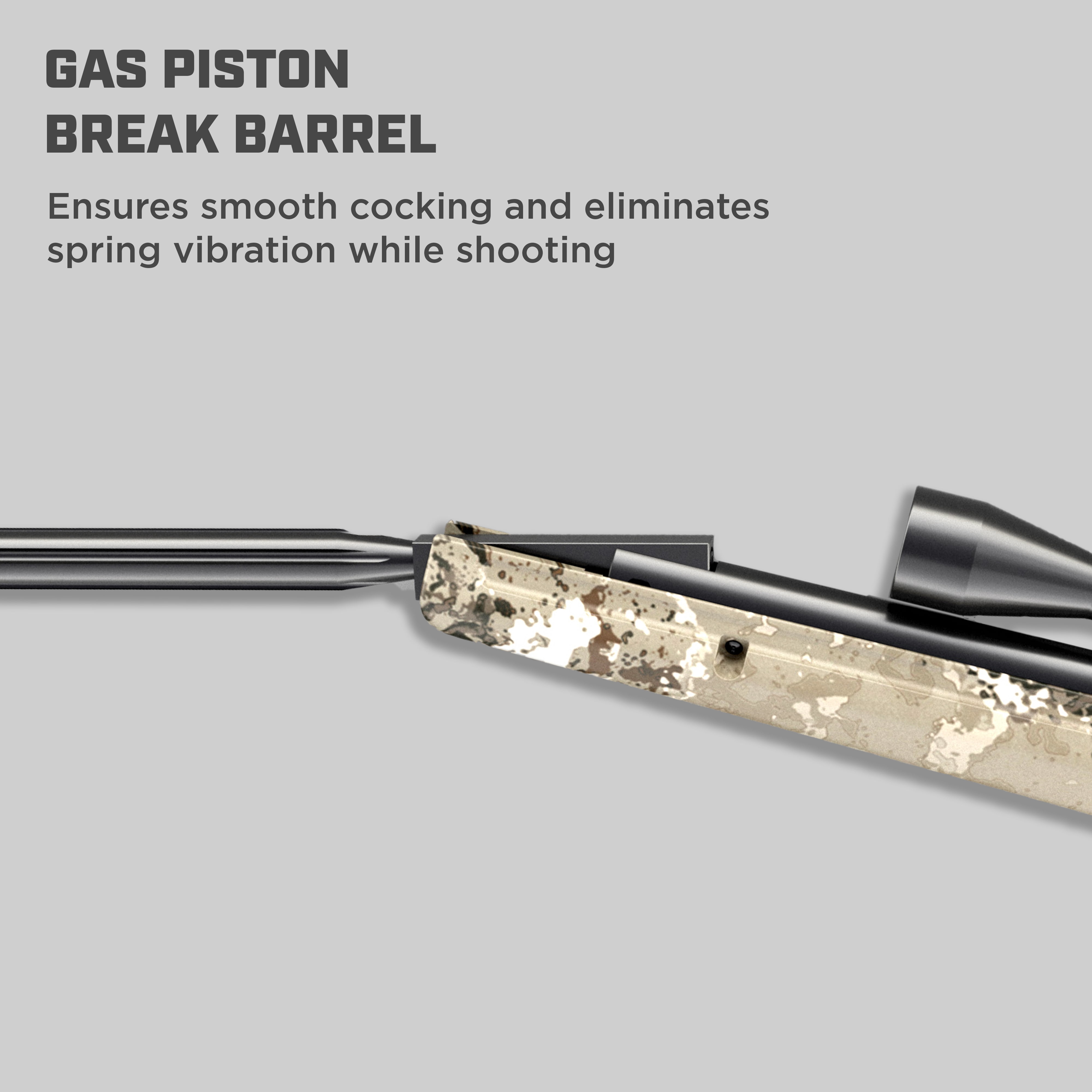 Barra Airguns Sportsman 1200g, 0.177 and 0.22 Pellet Gas Piston Air Rifle