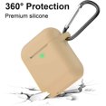 thumbnail image 3 of AirPods Case, Full Protective Silicone AirPods Accessories Cover Compatible with AirPods 1&2 Wireless and Wired Charging Case(Front LED Visible),Khaki, 3 of 8