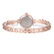 thumbnail image 4 of Reloj de pulsera de cuarzo informal con correa de aleación de moda y esfera redonda para mujer (oro rosa blanco), 4 of 6
