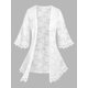 thumbnail image 1 of Cárdigan Talla Extra Encaje Floral Rosegal  Cárdigans de talla grande, 1 of 5