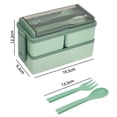 thumbnail image 7 of Bolincty Bento Box Adult Lunch Box 47oz Containers for Adults Men Women with 3 Compartments Lunchable Food Container, Microwave & Dishwasher Safe, 7 of 7