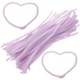 thumbnail image 4 of Miangastore 100pcs Plush and Iron Wire Twistable Sticks for Kids Playing Violet Color, 4 of 9