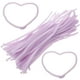 thumbnail image 4 of 100 varillas de peluche flexibles para niños, ideales para manualidades, educación temprana (morado claro), 4 of 6
