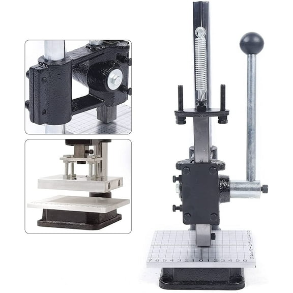 Hole Manual Press Leather Puncher DIY Cutting Imprinting Machine