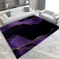 thumbnail image 3 of Washable Area Rug for Living Room 8x10 ft Purple Marble Lines 3D Print Decor Carpet, Non Slip Stain Resistant Large Area Rugs, for Bedroom Dining Room Office, 3 of 7