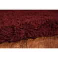 thumbnail image 5 of Contemporary Home Living 2.5' x 4.25' Handwoven Shag Wool Rectangular Area Throw Rug - Burgundy Red, 5 of 6
