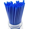 thumbnail image 2 of Made in USA Pack of 250 Slim Tall (10" X 0.21") Plastic Drinking Straws (FDA-approved, Non-toxic, BPA-free), 2 of 5