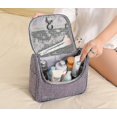 thumbnail image 4 of Neceser De Viaje Colgante Artículos De Tocador S Ant Con Bolsillos De Malla Amp; Bolso Er con gancho para colgar de nailon resistente para hombres y mujeres, Izer #yogu, 4 of 5