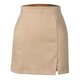 thumbnail image 5 of Gibobby faldas aesthetic Falda corta para mujer, bolso de ante, cadera, cintura alta, cremallera, otoño invierno, falda(Beige， L), 5 of 5